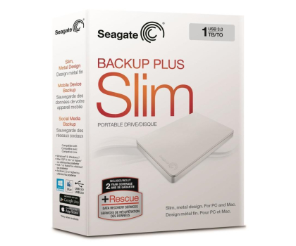Dysk zewnętrzny Seagate 1TB Backup Plus 2,5" SRS biały